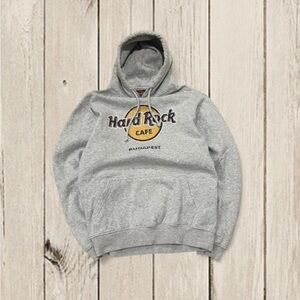 Hard Rock Cafe Gray Zip Up Sweater